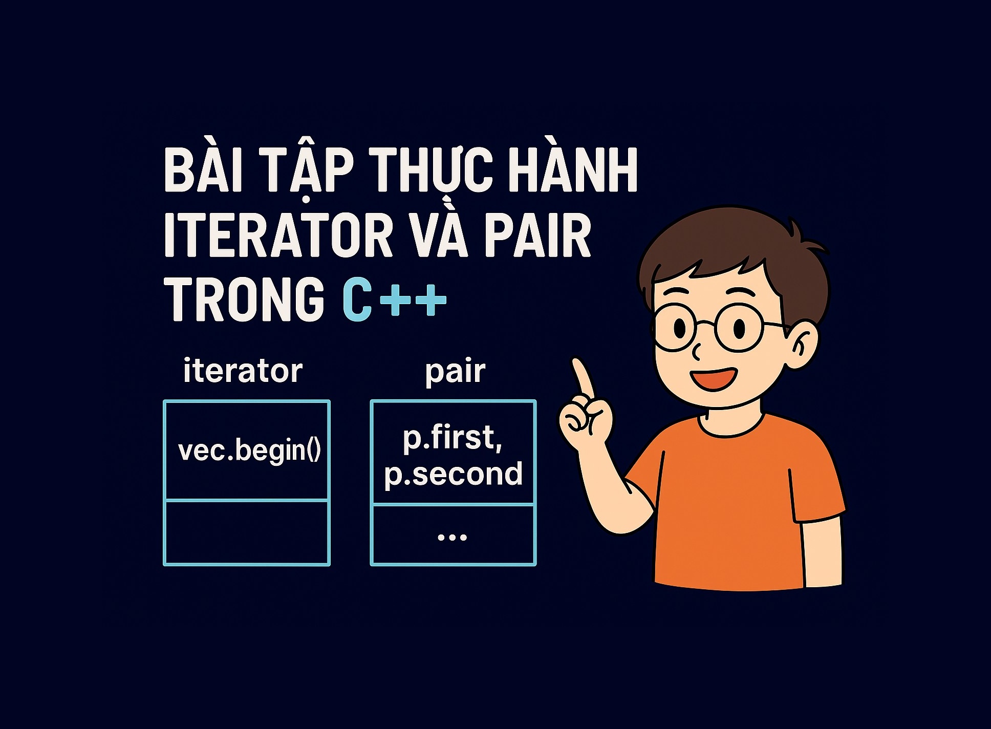 Bài 15.2: Bài tập thực hành Iterator và Pair trong C++