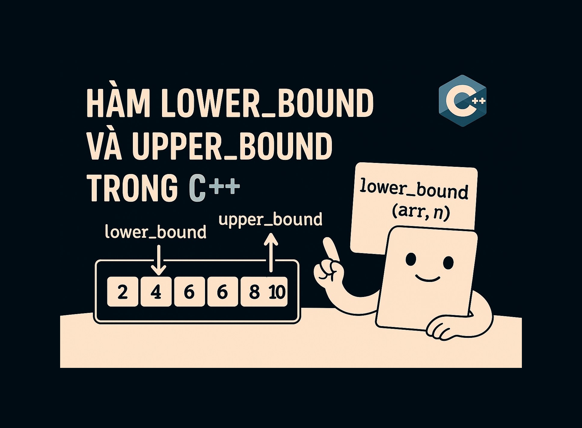 Bài 21.4: Hàm lower_bound và upper_bound trong C++