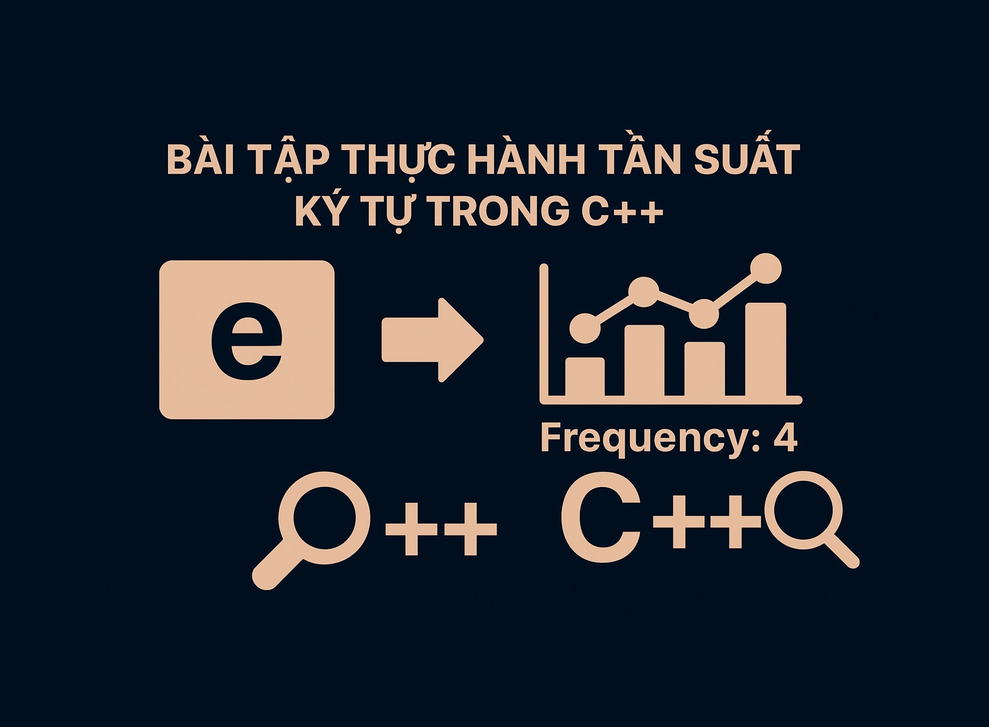 Bài 30.3: Bài tập thực hành tần suất ký tự trong C++