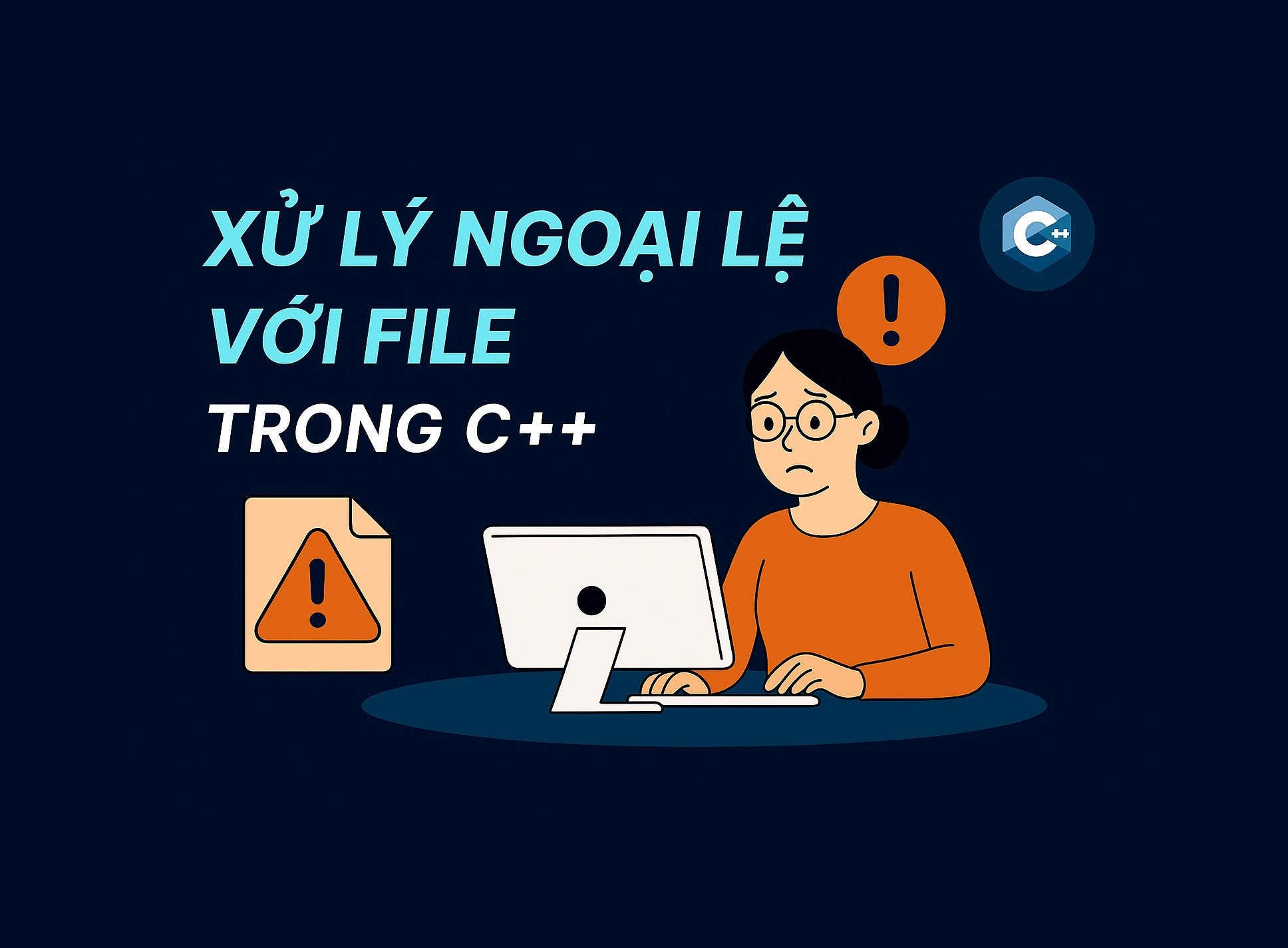 Bài 37.4: Xử lý ngoại lệ với file trong C++