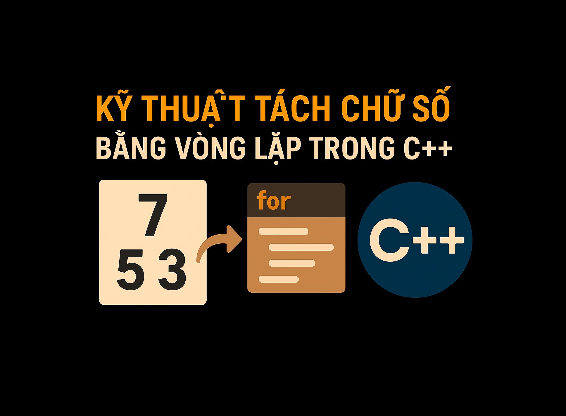 Bài 5.4: Kỹ thuật tách chữ số bằng vòng lặp trong C++