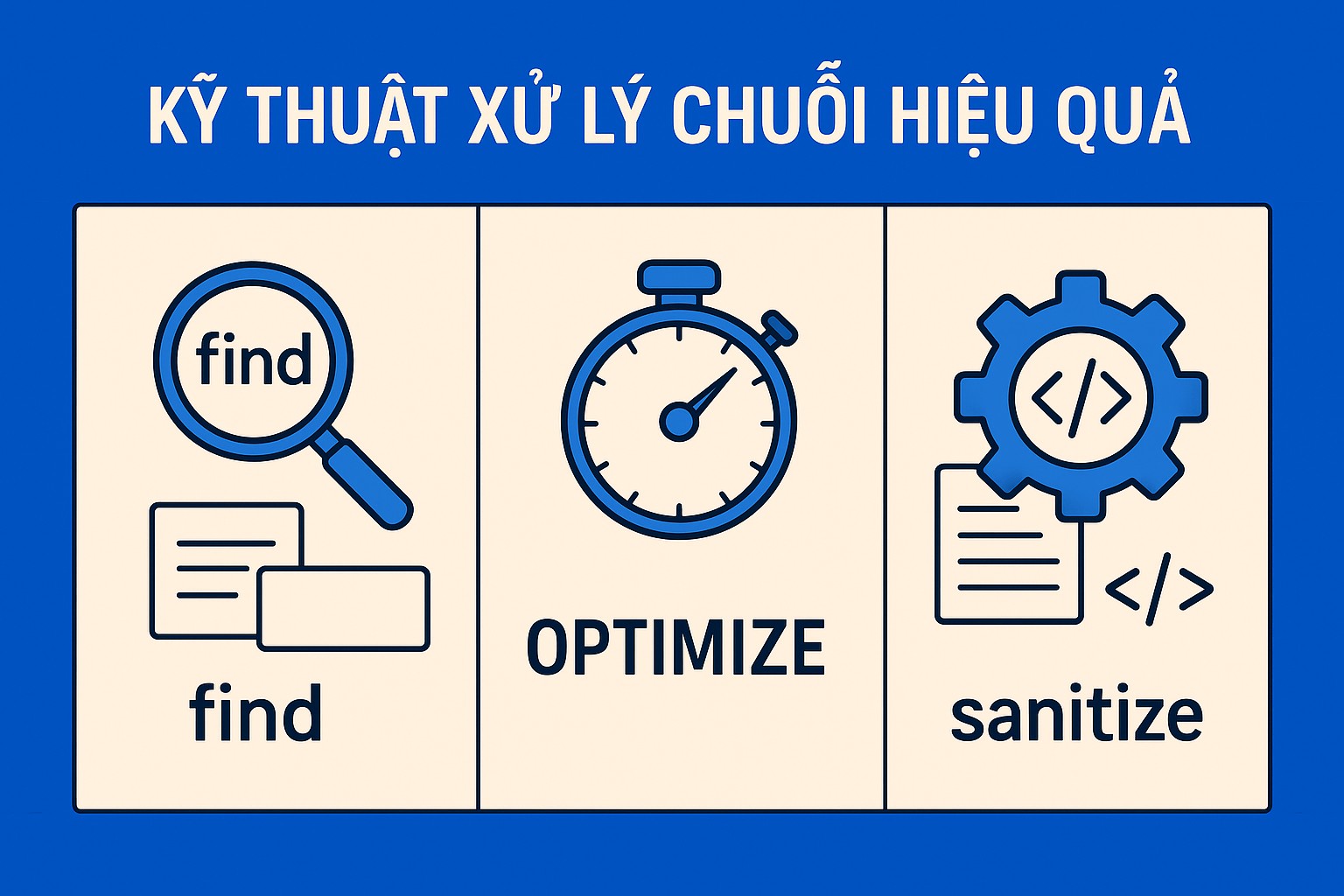 Bài 10.2. Kỹ thuật xử lý chuỗi hiệu quả