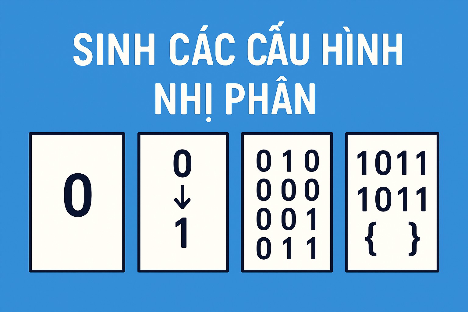 Bài 11.1: Sinh các cấu hình nhị phân