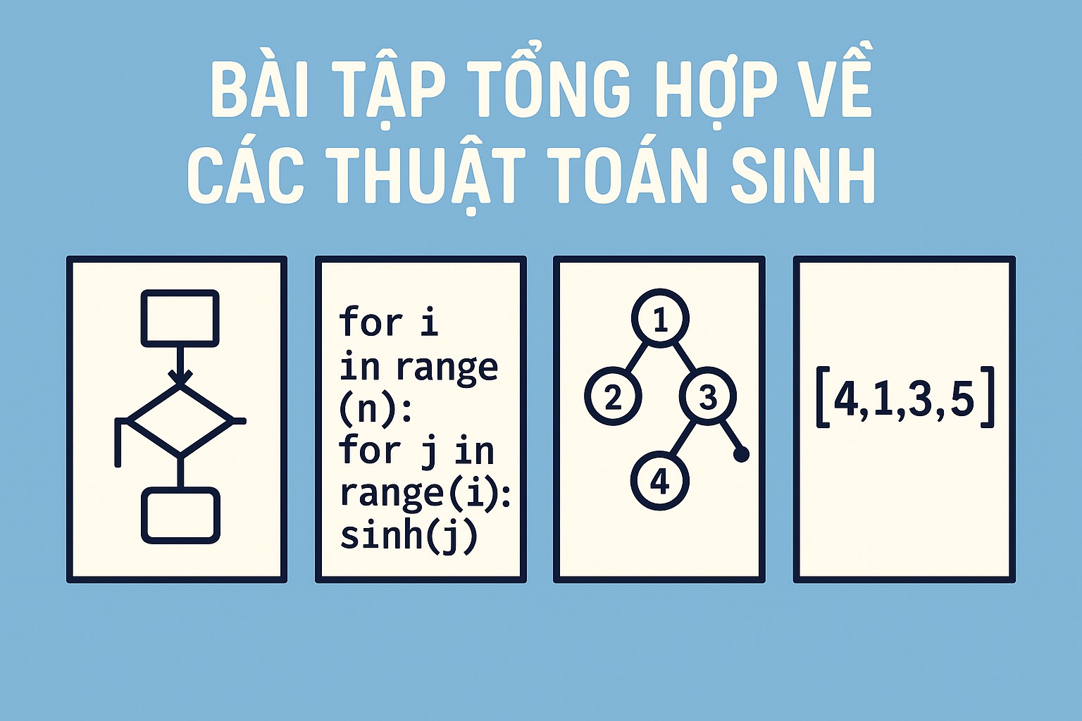 Bài 11.5. Bài tập tổng hợp về các thuật toán sinh