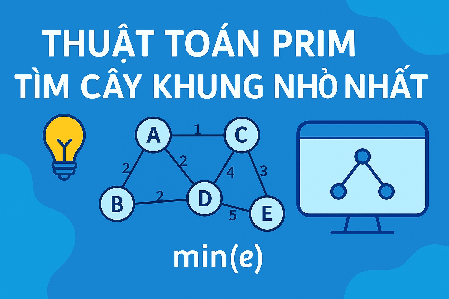 Bài 20.3. Thuật toán Prim tìm cây khung nhỏ nhất