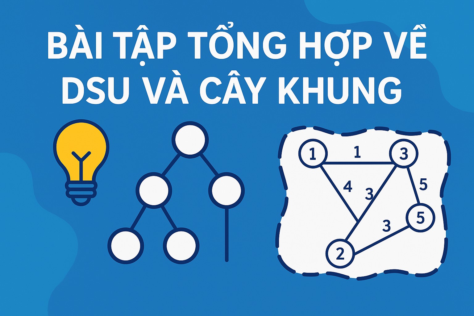 Bài 20.5. Bài tập tổng hợp về DSU và cây khung