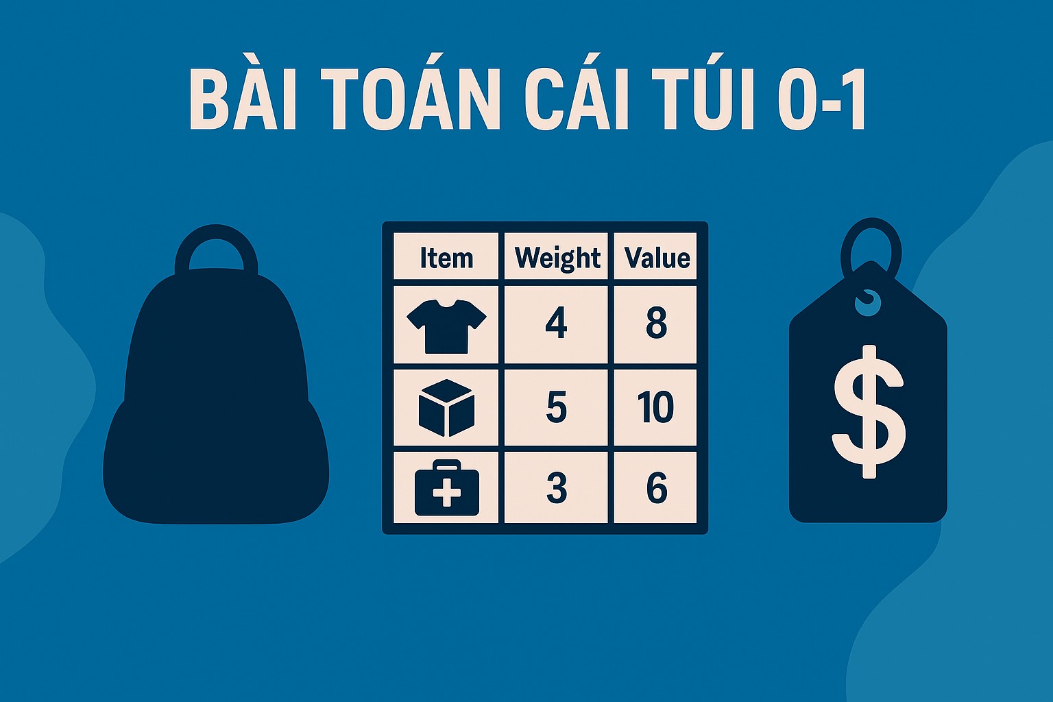Bài 27.1. Bài toán cái túi 0-1 (Knapsack)