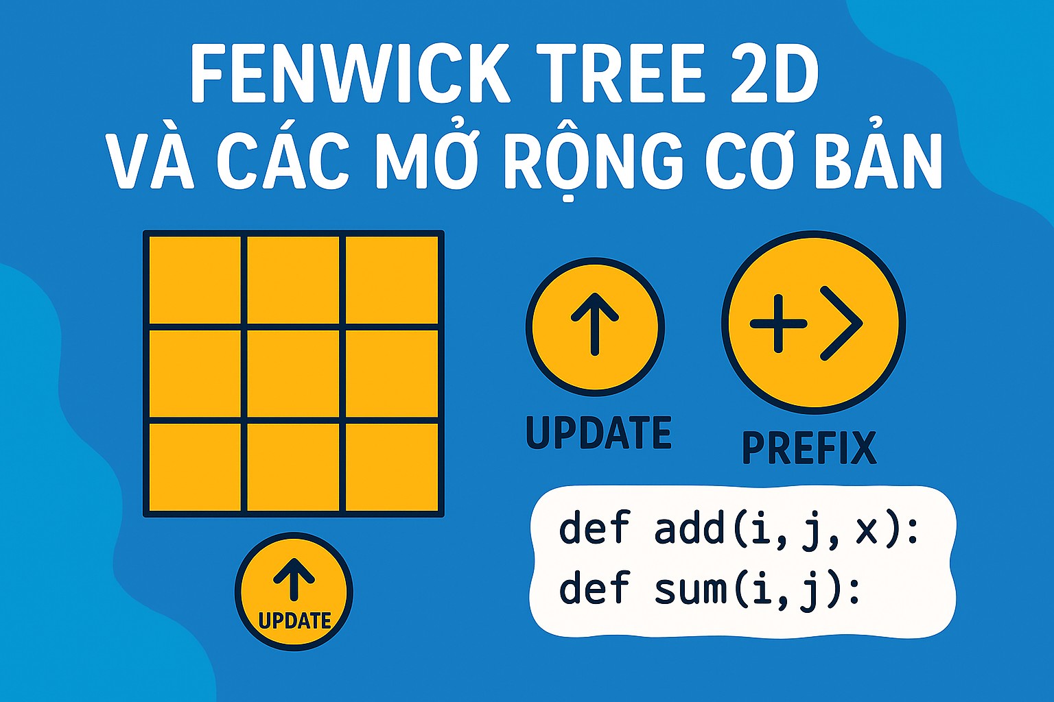 Bài 31.3. Fenwick Tree 2D và các mở rộng cơ bản