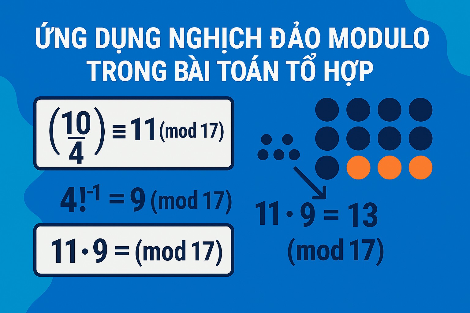 Bài 4.4: Ứng dụng nghịch đảo modulo trong bài toán tổ hợp