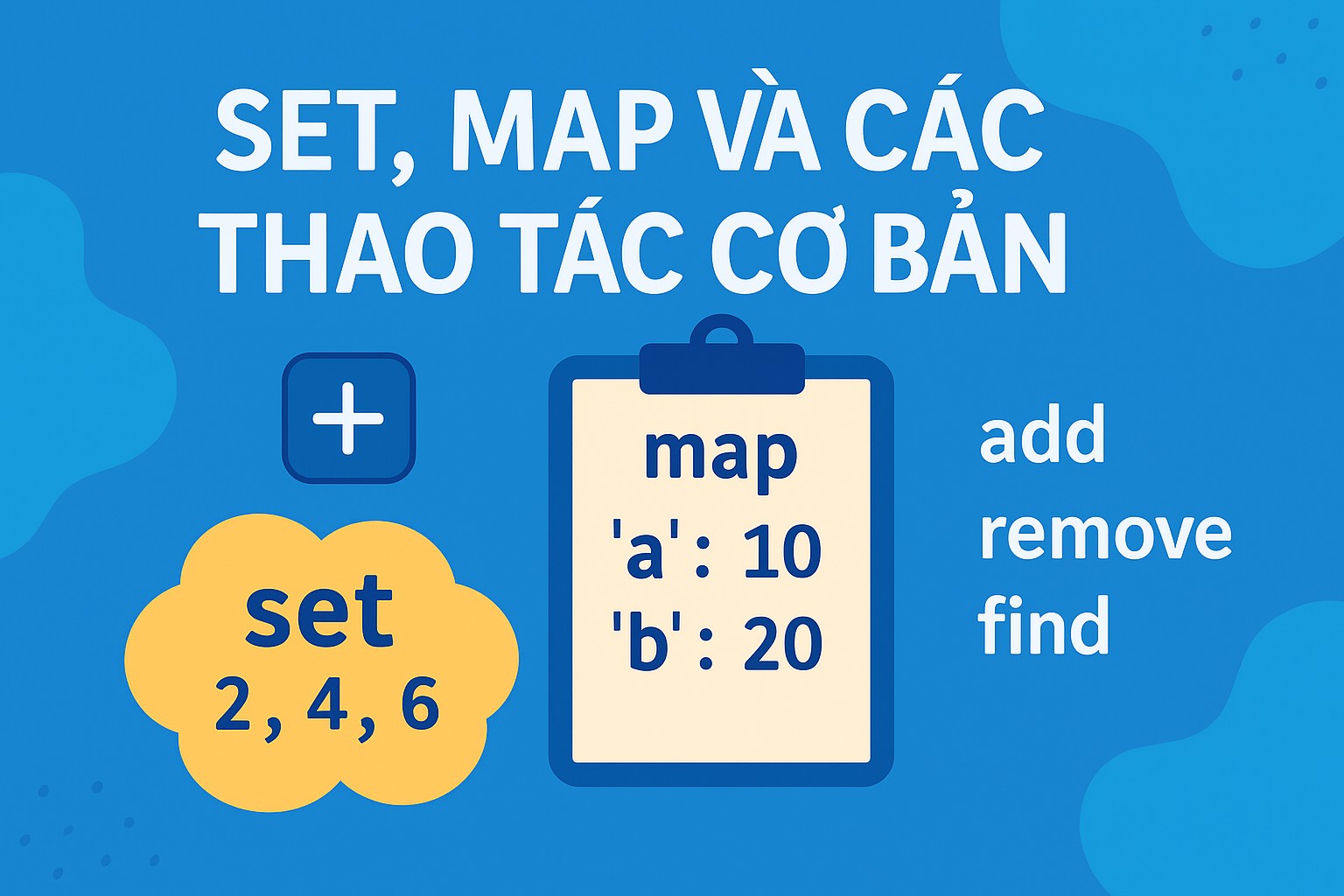 Bài 6.2. Set, Map và các thao tác cơ bản