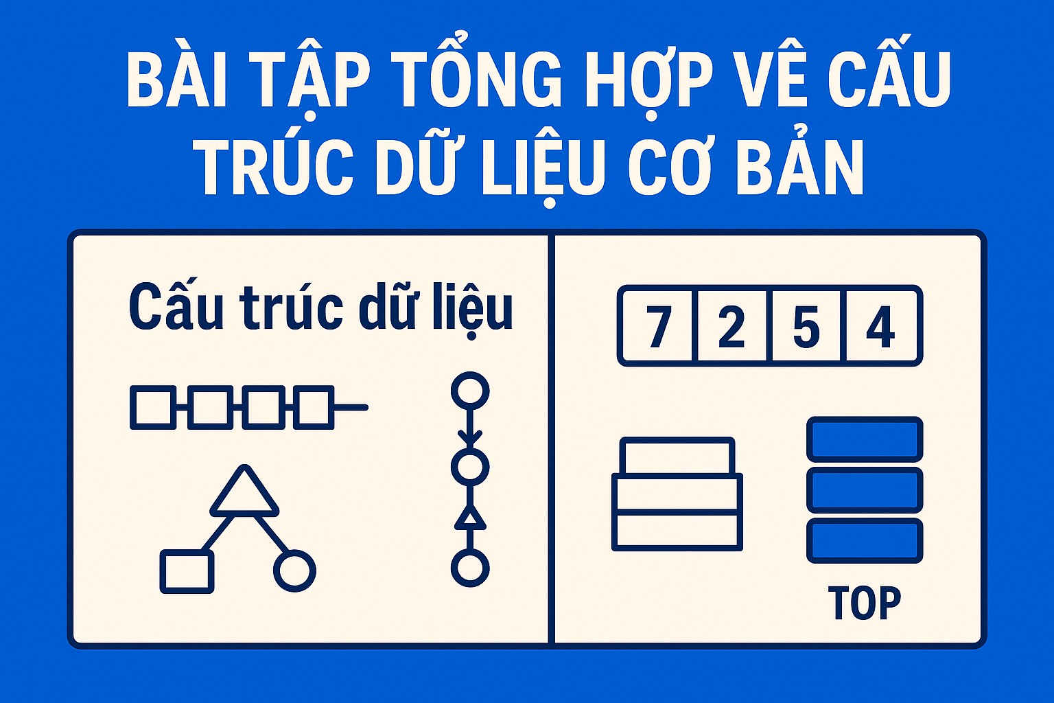 Bài 6.5. Bài tập tổng hợp về Cấu trúc dữ liệu cơ bản