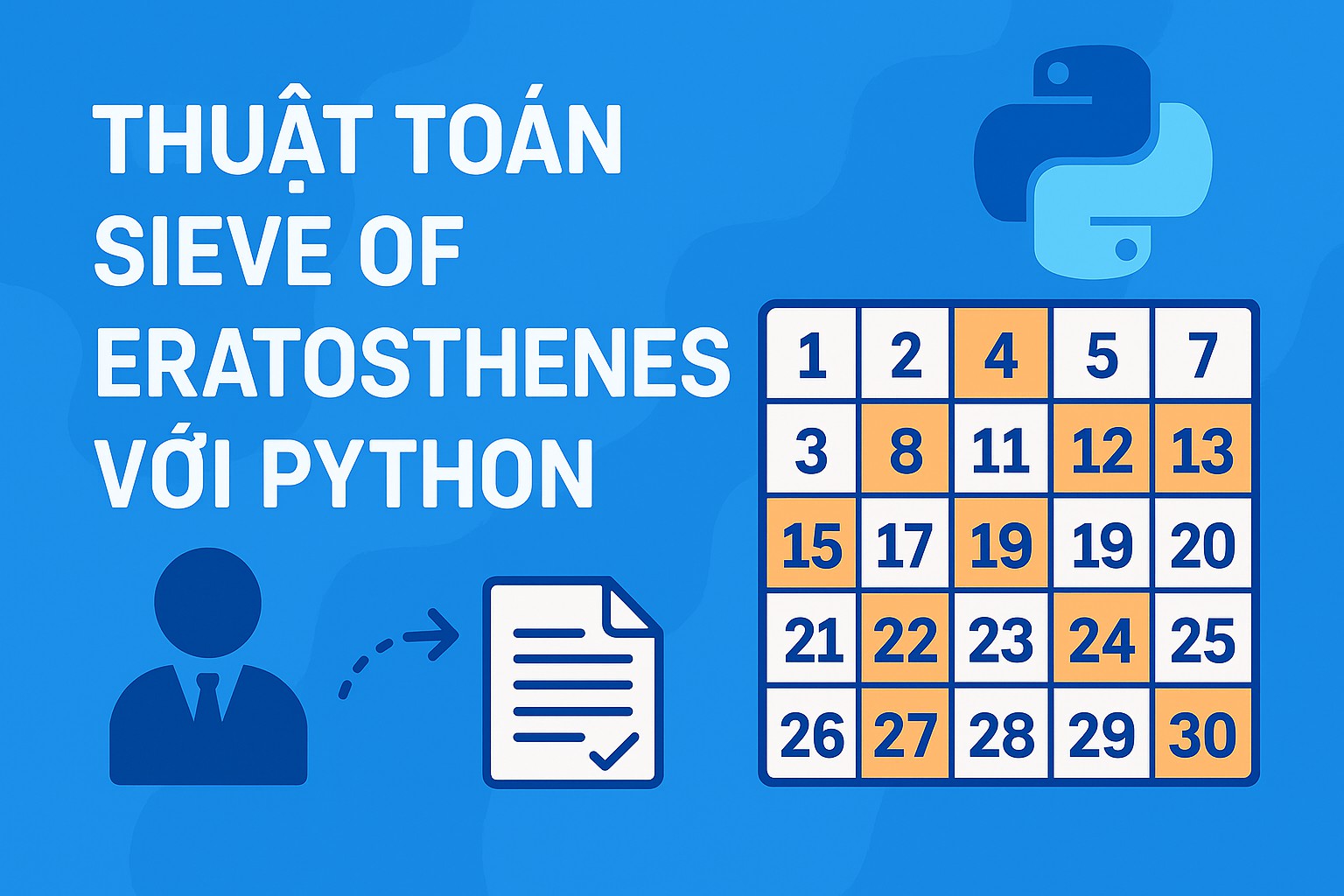 Bài 16.2. Thuật toán Sieve of Eratosthenes với Python