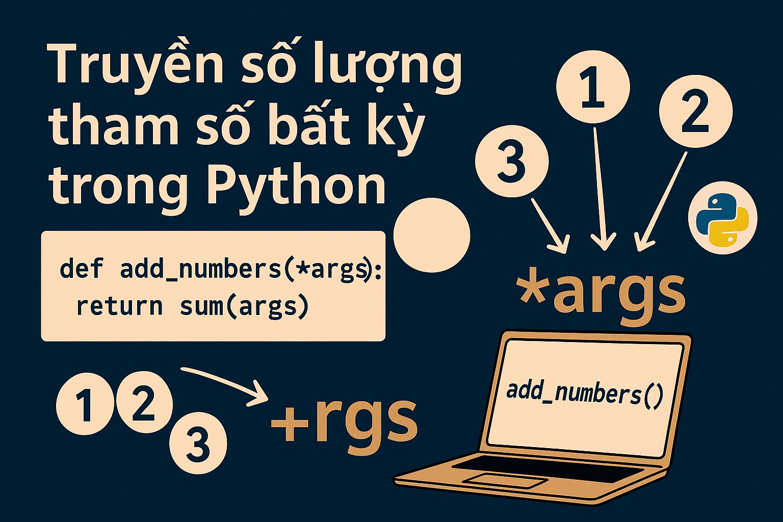 Bài 2.16. Truyền số lượng tham số bất kỳ trong Python