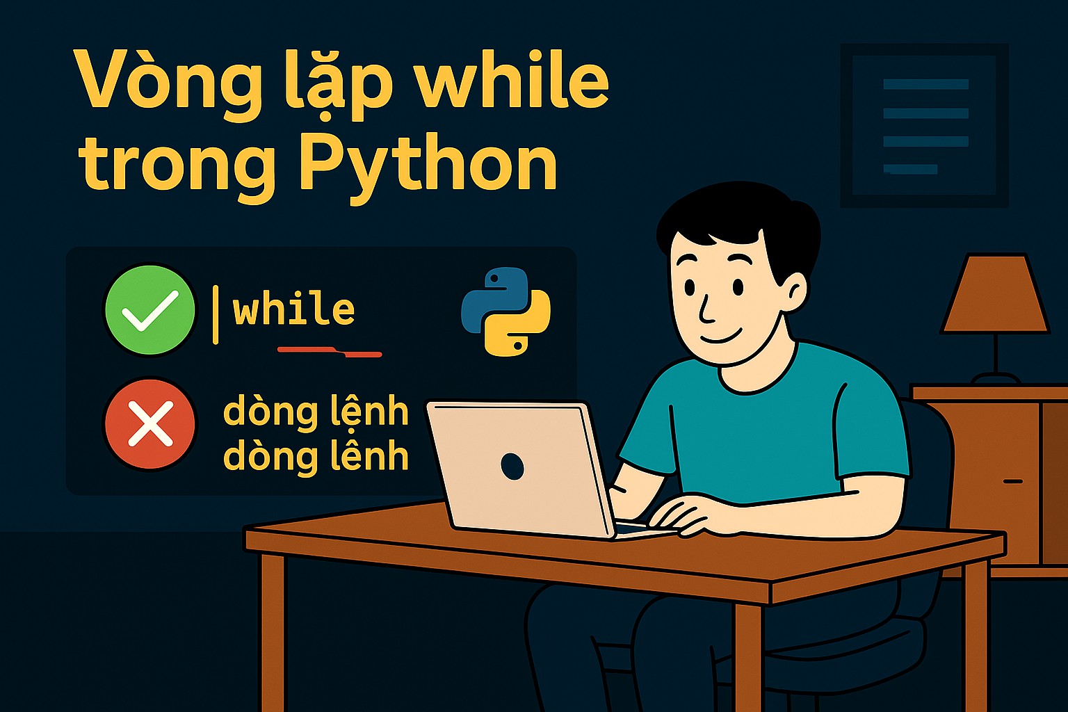 Bài 2.8. Vòng lặp while trong Python