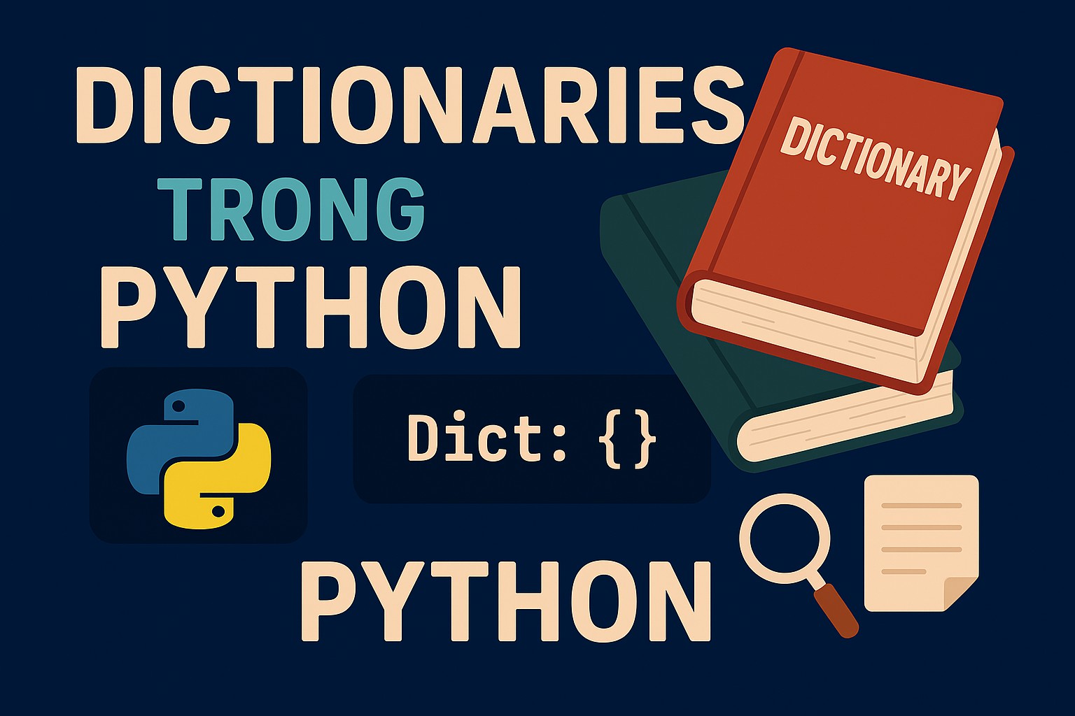 Bài 3.17. Từ điển (Dictionaries) trong Python
