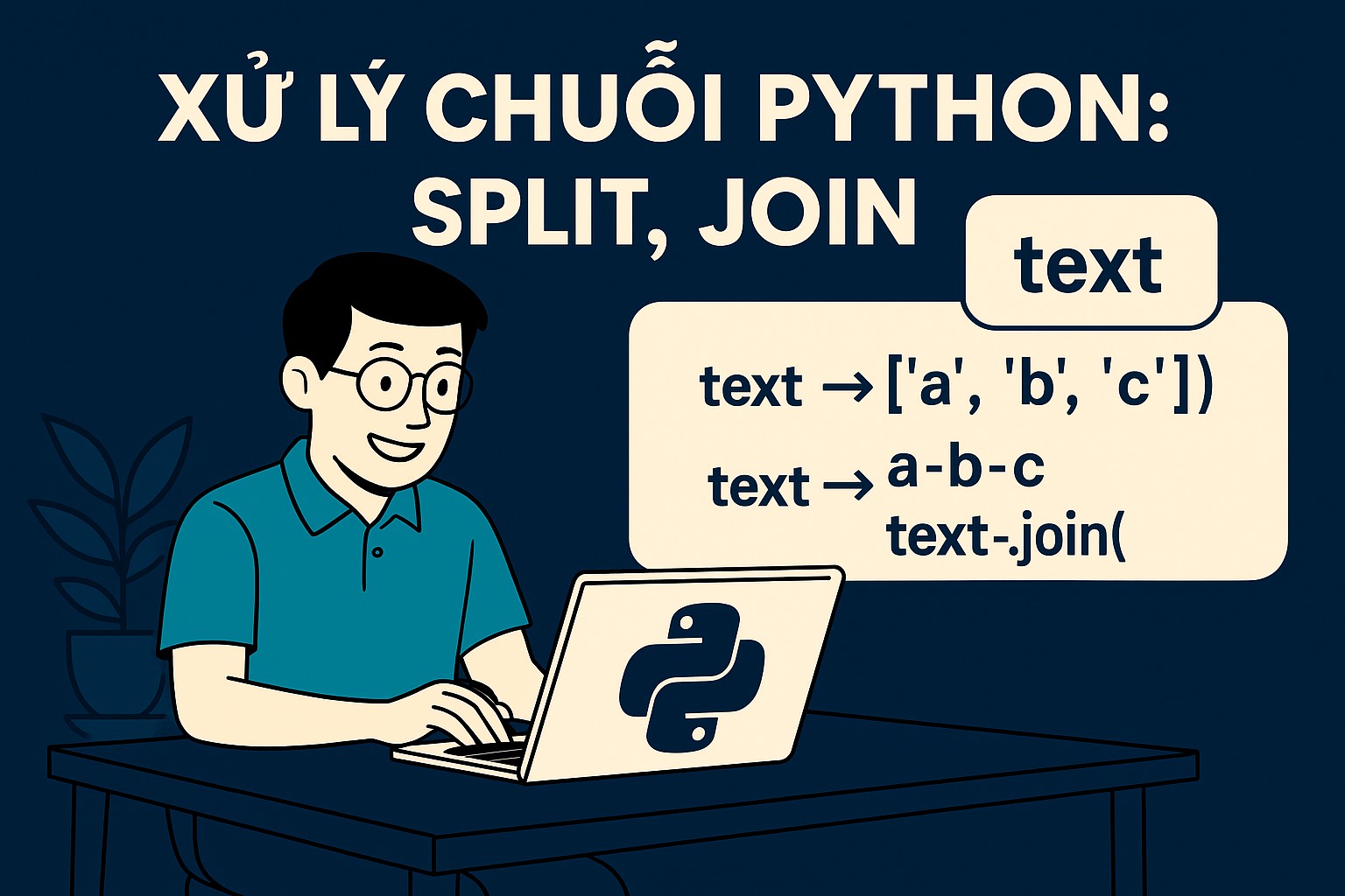 Bài 3.2. Xử lý chuỗi Python: split, join