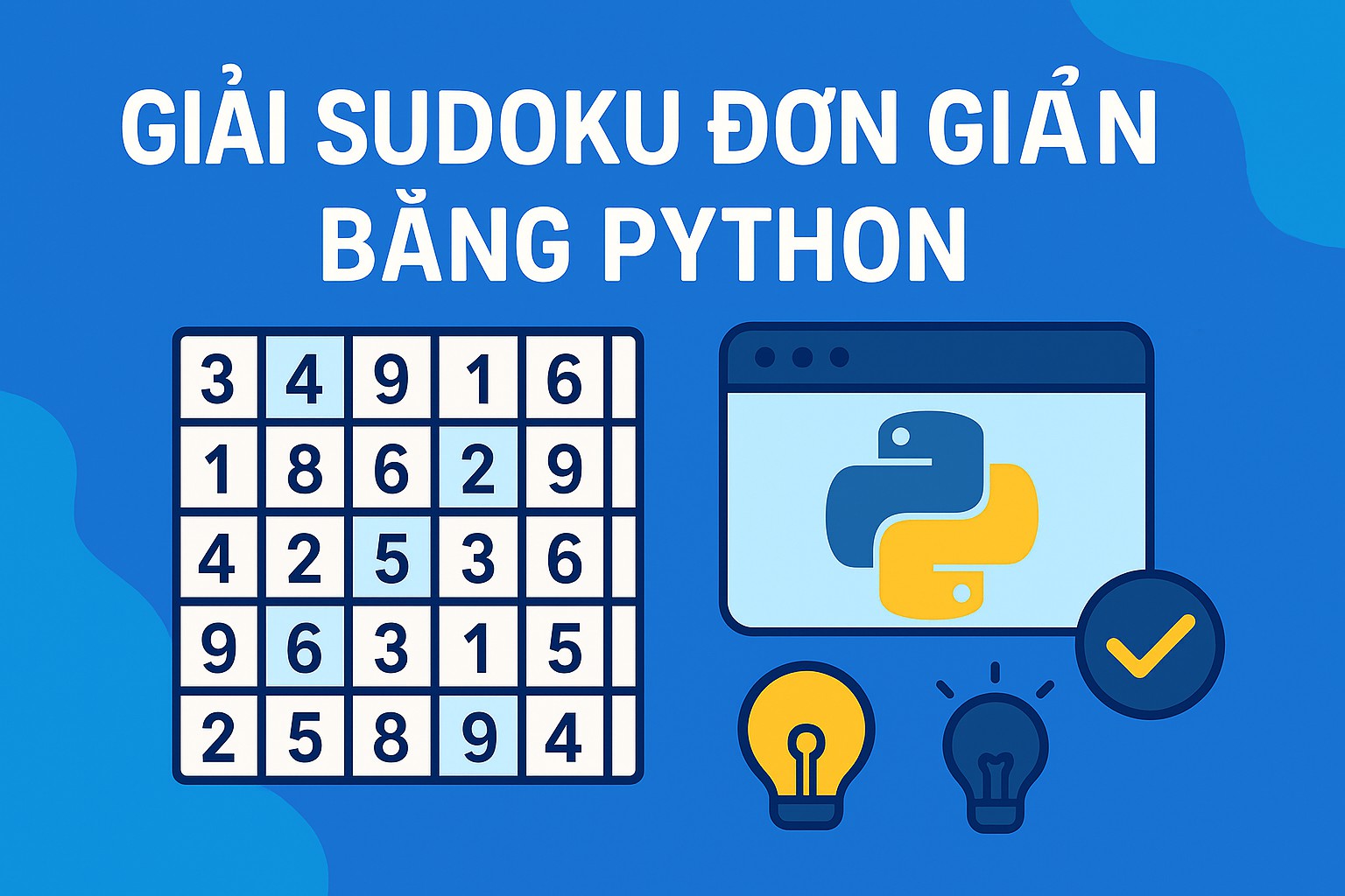 Bài 8.4 - Giải Sudoku đơn giản bằng Python