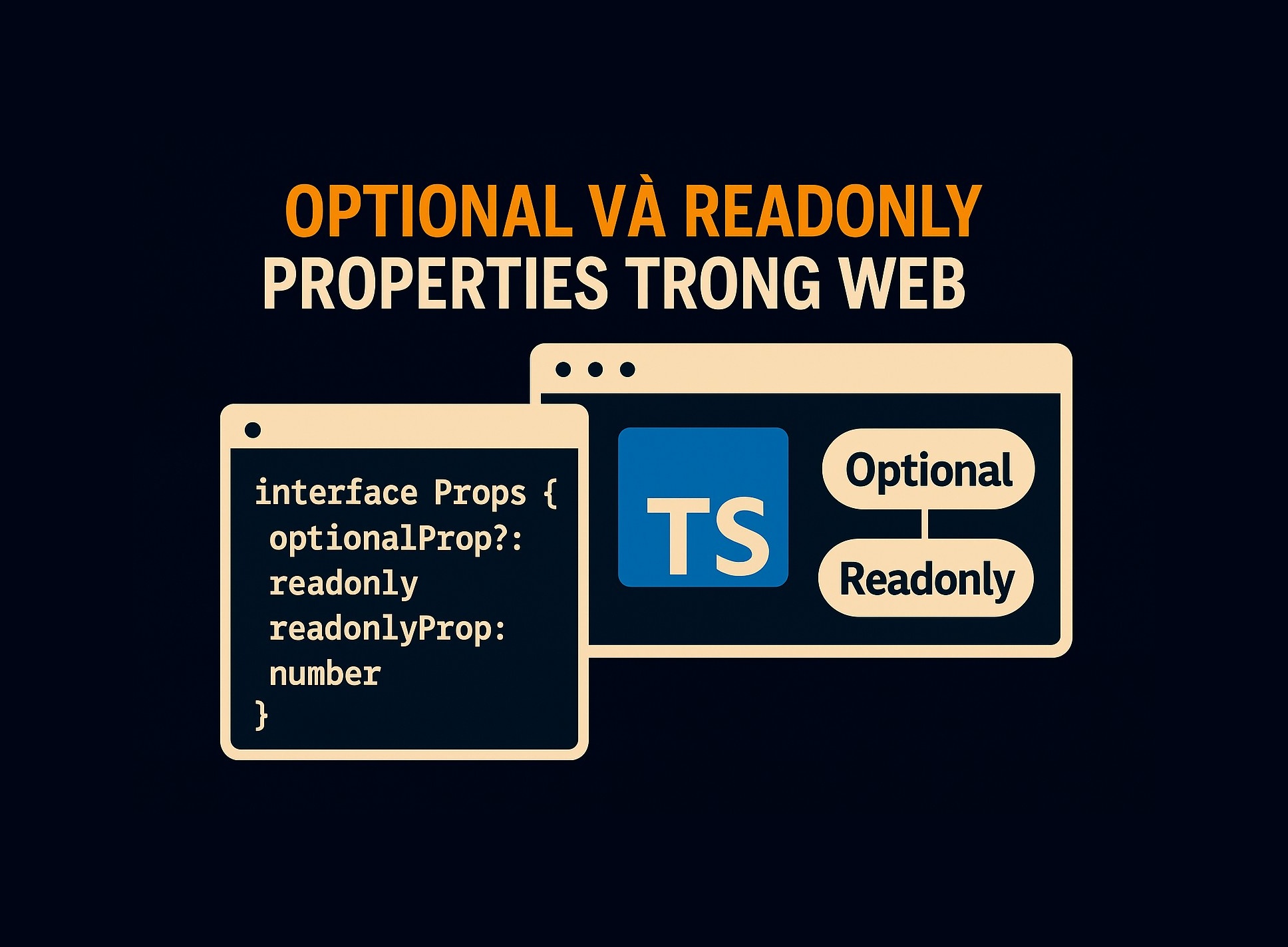 Bài 11.4: Optional và Readonly properties trong TypeScript