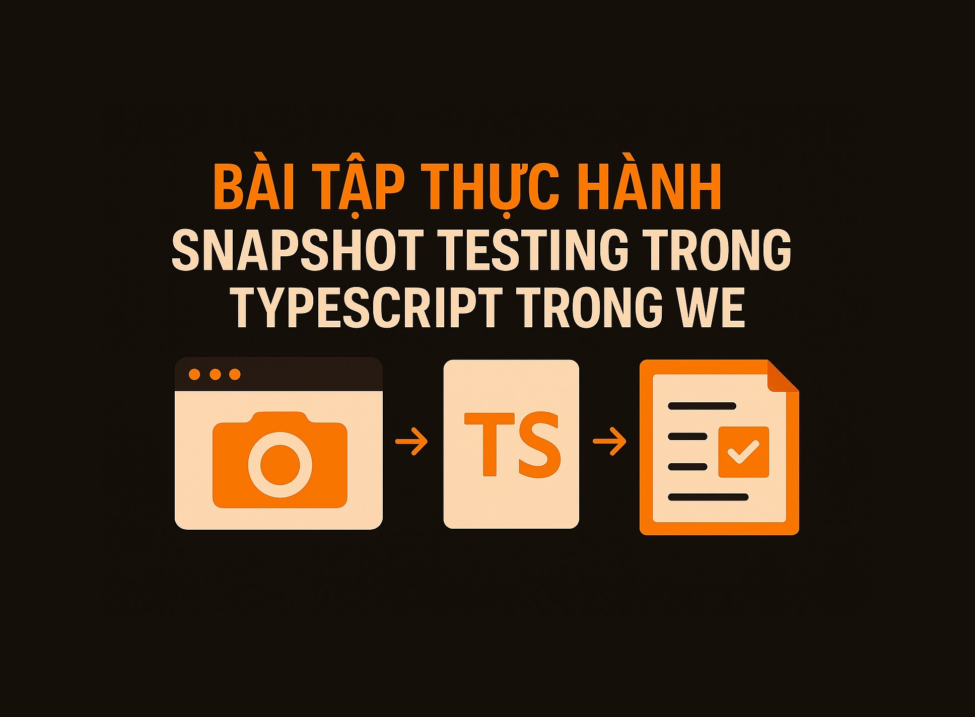 Bài 20.4: Snapshot testing trong TypeScript