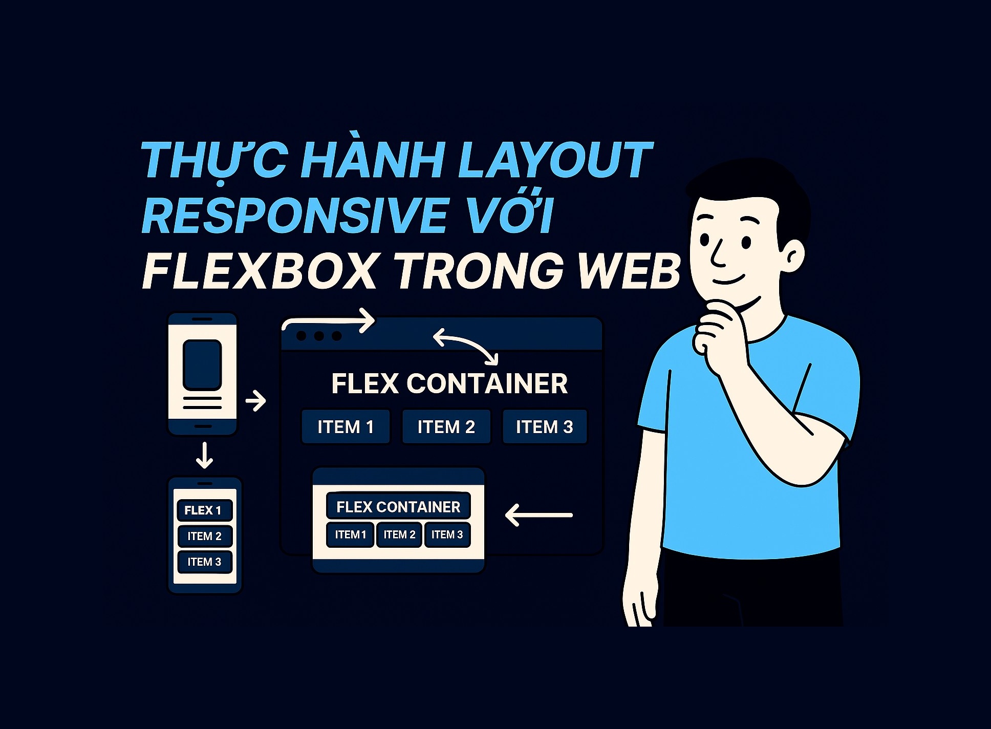 Bài 3.4: Thực hành layout responsive với Flexbox