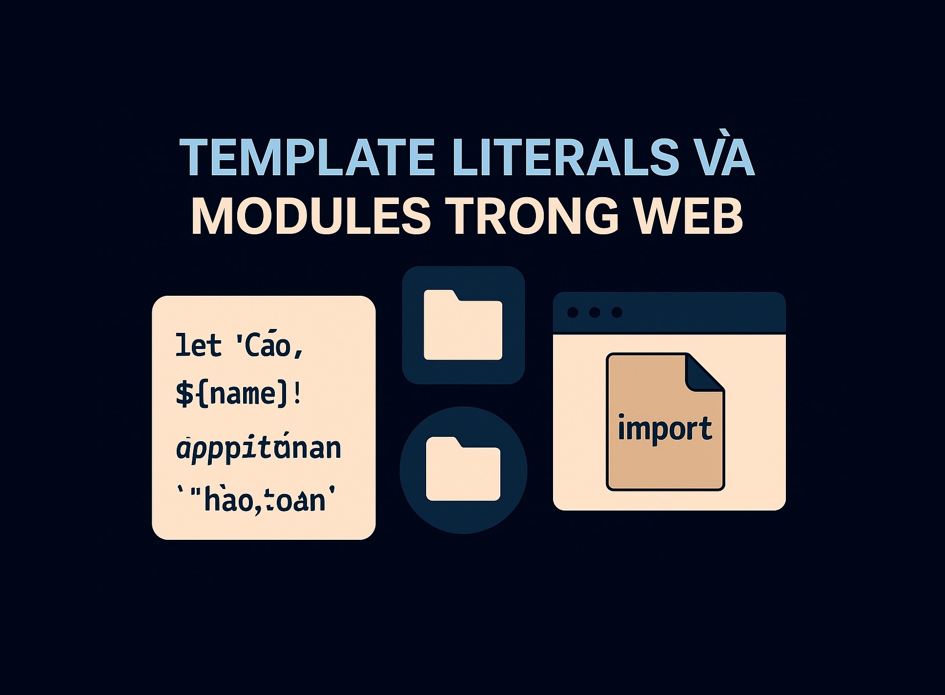 Bài 6.3: Template literals và modules trong JS