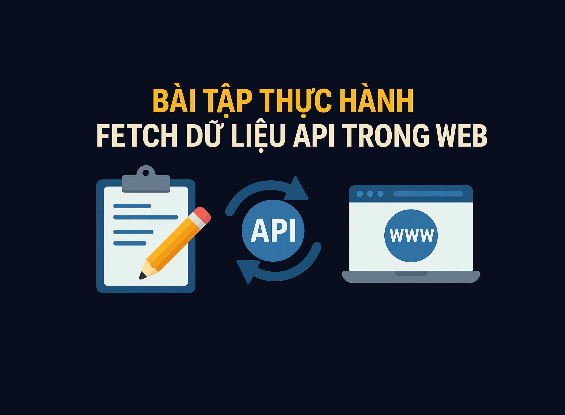 Bài 7.5: Bài tập thực hành fetch dữ liệu API với JavaScript