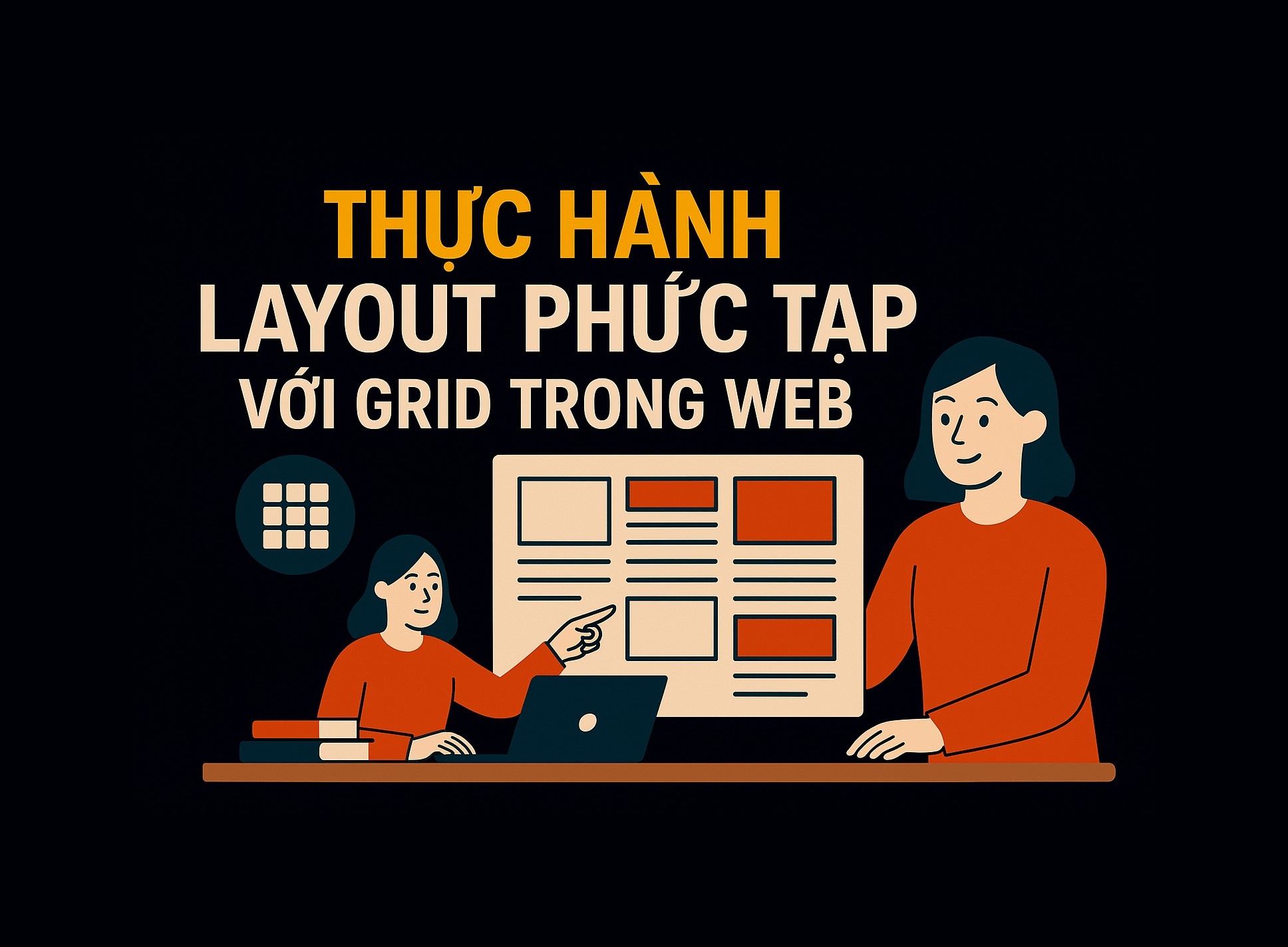 Bài 9.4: Thực hành layout phức tạp với Grid