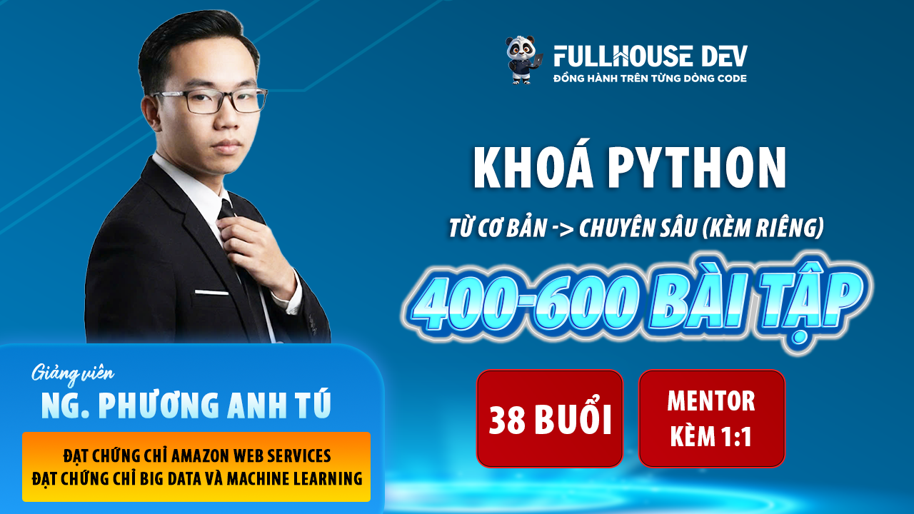 Lập trình Python Từ cơ bản đến chuyên sâu ( kèm riêng )