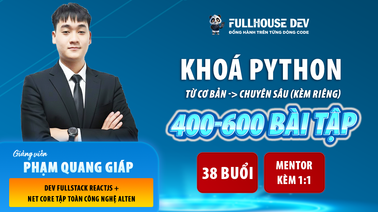 Lập trình Python Từ cơ bản đến chuyên sâu ( kèm riêng )